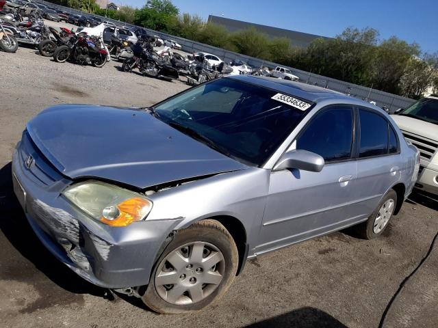 Photo 1 from auction – 2001 HONDA CIVIC EX with VIN 2HGES26711H599800