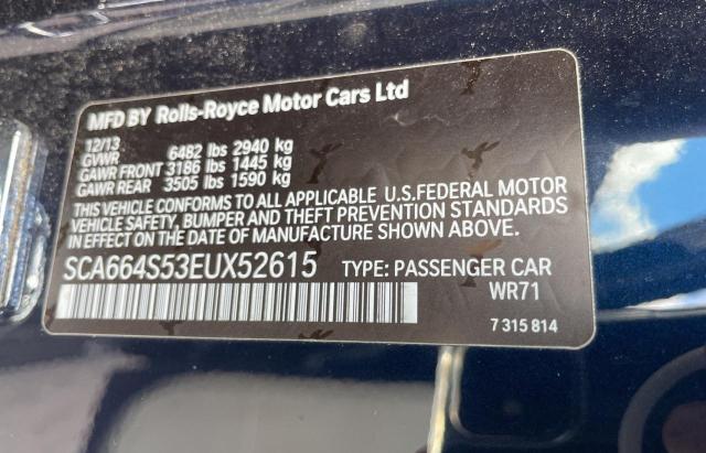 Photo 10 from auction – 2014 ROLLS-ROYCE GHOST with VIN SCA664S53EUX52615