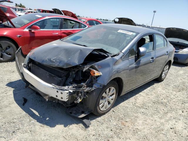HONDA CIVIC LX 2012 with VIN 19XFB2F58CE381269 - Photo from auction
