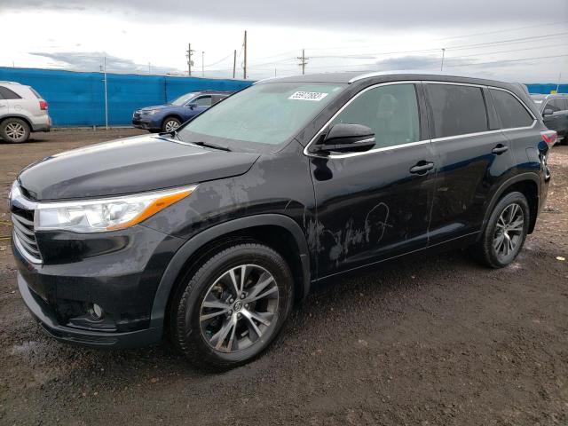 TOYOTA HIGHLANDER 2016 with VIN 5TDJKRFH6GS287223 - Photo from auction