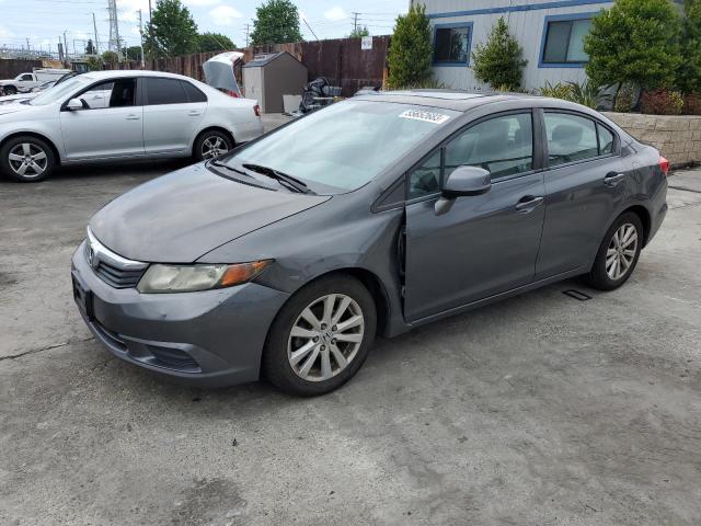 HONDA CIVIC EXL 2012 with VIN 2HGFB2F9XCH590845 - Photo from auction