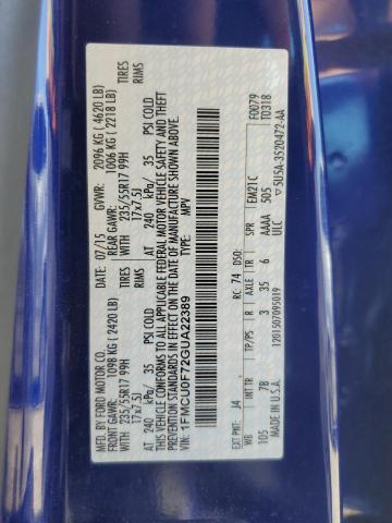 Photo 14 from auction – 2016 FORD ESCAPE S with VIN 1FMCU0F72GUA22389