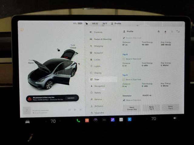 Photo 9 from auction – 2021 TESLA MODEL Y with VIN 5YJYGDEE4MF138657