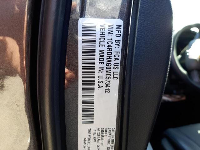 Photo 14 from auction – 2021 DODGE DURANGO SX with VIN 1C4RDHAG0MC573412