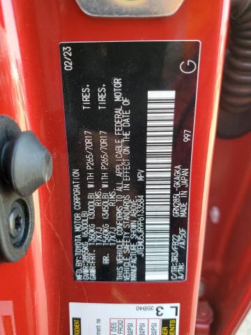 Photo 14 from auction – 2023 TOYOTA 4RUNNER SE with VIN JTEMU5JR9P6133584