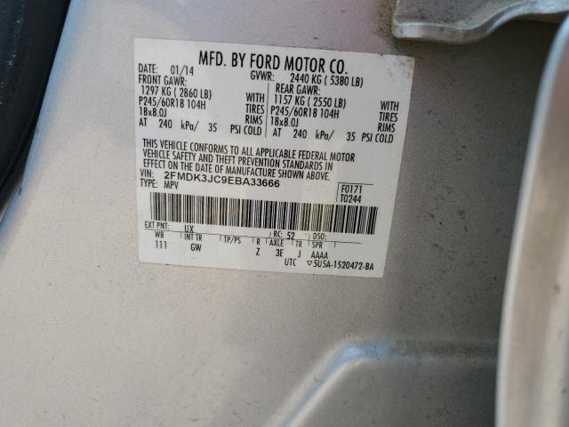 Photo 14 from auction – 2014 FORD EDGE SEL with VIN 2FMDK3JC9EBA33666