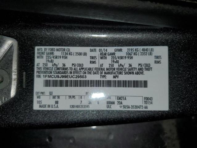 Photo 14 from auction – 2014 FORD ESCAPE TIT with VIN 1FMCU9J99EUC29503