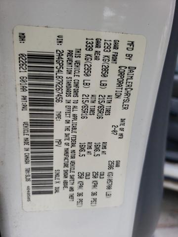 Photo 14 from auction – 2007 CHRYSLER TOWN & COU with VIN 2A4GP54L87R267456