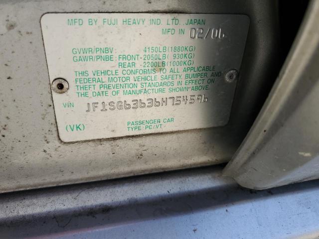 Photo 14 from auction – 2006 SUBARU FORESTER 2 with VIN JF1SG63636H754596