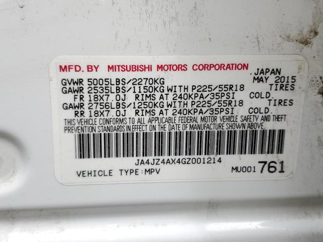Photo 14 from auction – 2016 MITSUBISHI OUTLANDER with VIN JA4JZ4AX4GZ001214