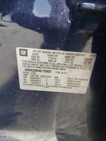 Photo 14 from auction – 2016 CHEVROLET EQUINOX LT with VIN 2GNALCEK4G1153607