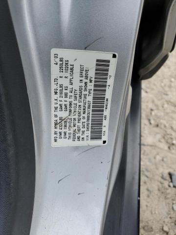 Photo 14 from auction – 2003 HONDA CR-V EX with VIN SHSRD78893U138407