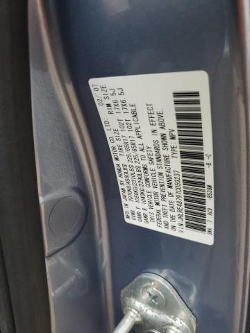 Photo 14 from auction – 2007 HONDA CR-V EXL with VIN JHLRE48797C059237