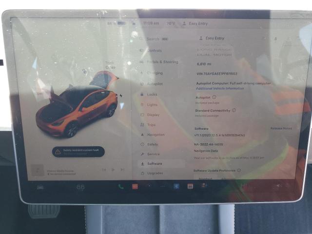Photo 9 from auction – 2023 TESLA MODEL Y with VIN 7SAYGAEE1PF611503