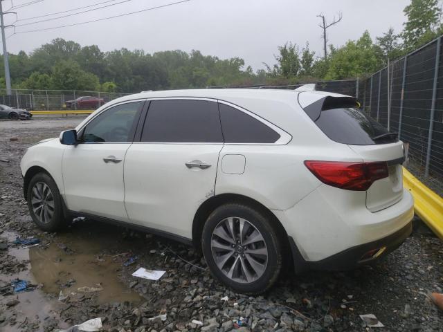Photo 2 from auction – 2016 ACURA MDX TECHNO with VIN 5FRYD3H40GB016189