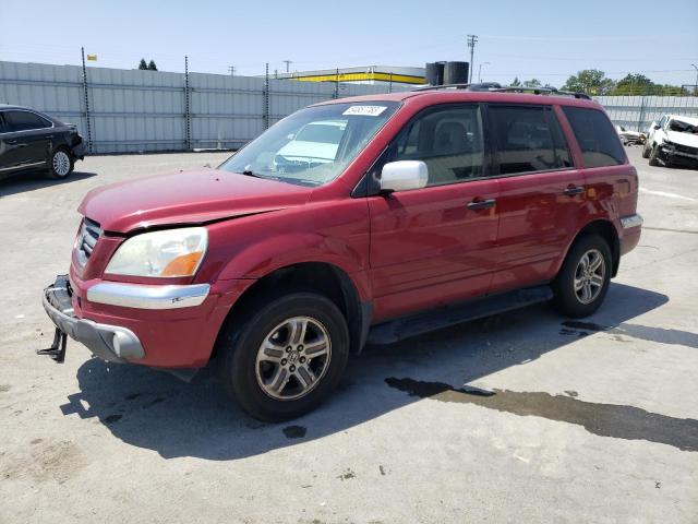 HONDA PILOT EXL 2005 with VIN 2HKYF18565H500116 - Photo from auction