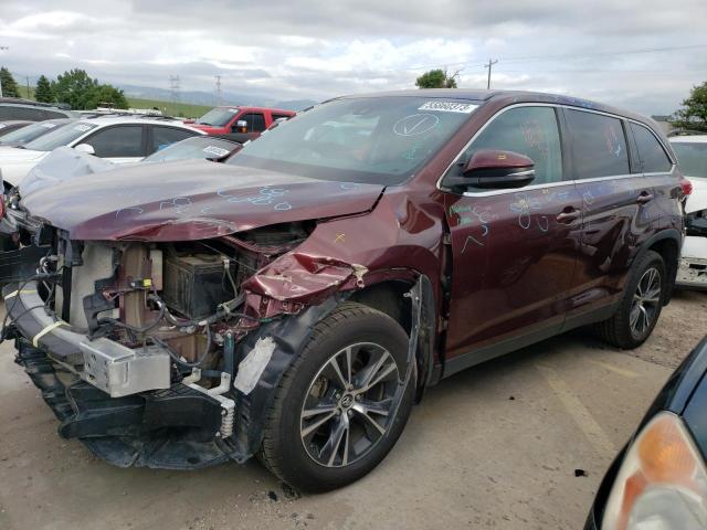 TOYOTA HIGHLANDER 2019 with VIN 5TDBZRFHXKS969305 - Photo from auction