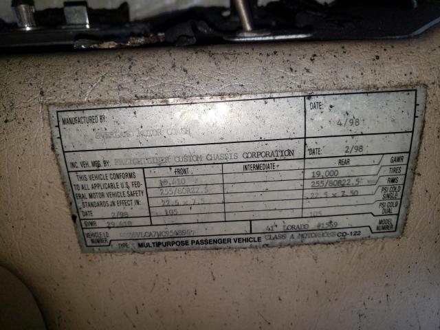 Photo 10 from auction – 1998 FREIGHTLINER CHASSIS V with VIN 4UZ6VLCA7WC954894