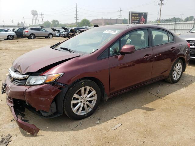 HONDA CIVIC EX 2012 with VIN 19XFB2F8XCE094543 - Photo from auction