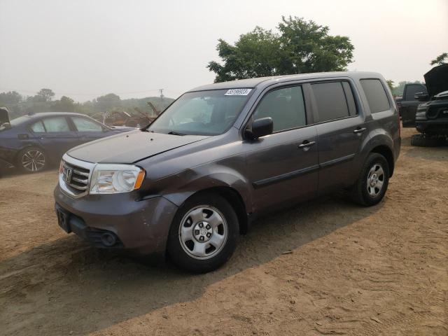 HONDA PILOT LX 2015 with VIN 5FNYF3H2XFB009050 - Photo from auction