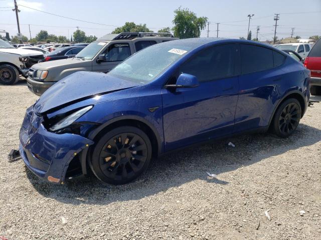 TESLA MODEL Y 2020 with VIN 5YJYGDEF3LF000521 - Photo from auction
