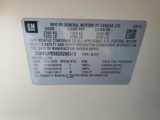 Photo 14 from auction – 2012 GMC TERRAIN SL with VIN 2GKFLWE56C6296313