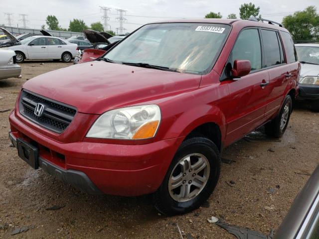 HONDA PILOT EXL 2003 with VIN 2HKYF18773H609800 - Photo from auction