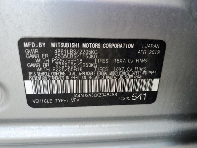 Photo 14 from auction – 2019 MITSUBISHI OUTLANDER with VIN JA4AD2A30KZ048488