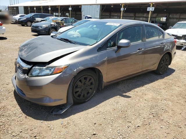 HONDA CIVIC LX 2012 with VIN 2HGFB2F56CH598874 - Photo from auction