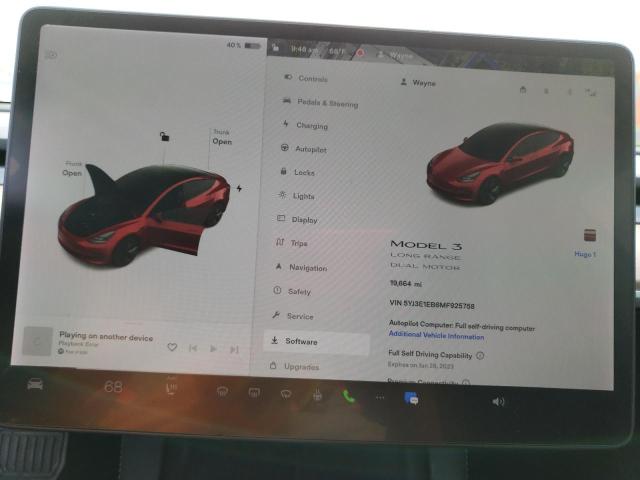 Photo 9 from auction – 2021 TESLA MODEL 3 with VIN 5YJ3E1EB6MF925758