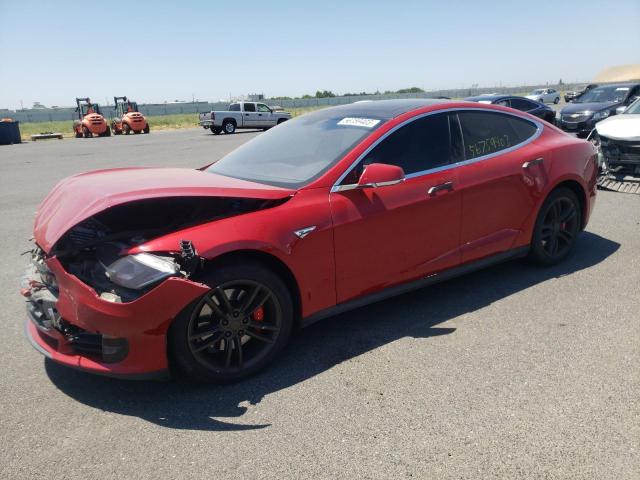 TESLA MODEL S 2014 with VIN 5YJSA1H11EFP49486 - Photo from auction