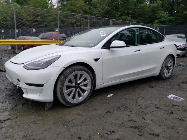 TESLA MODEL 3 2022 with VIN 5YJ3E1EB5NF287634 - Photo from auction