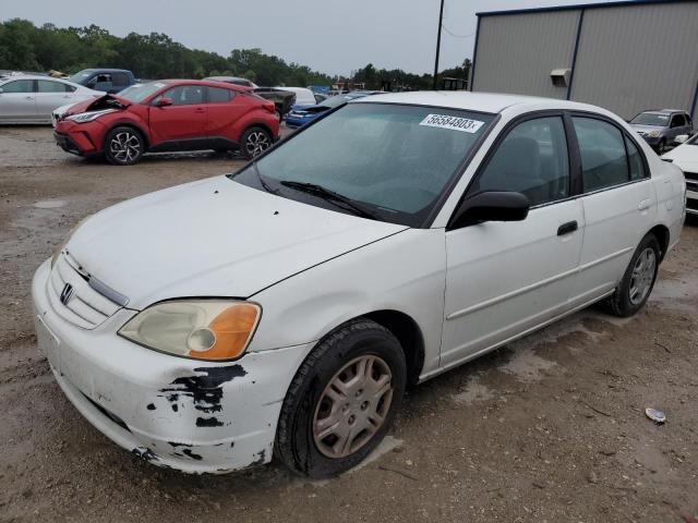 Photo 1 from auction – 2001 HONDA CIVIC LX with VIN 2HGES16561H522168