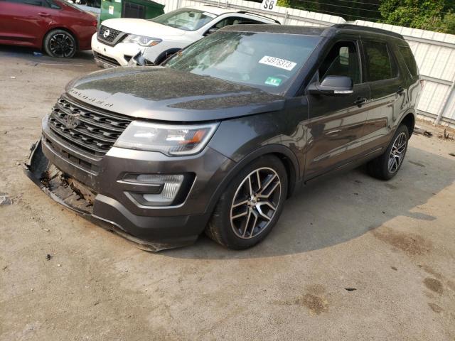 FORD EXPLORER S 2016 with VIN 1FM5K8GT8GGD20355 - Photo from auction