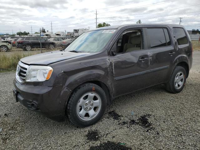 HONDA PILOT LX 2015 with VIN 5FNYF4H26FB008239 - Photo from auction
