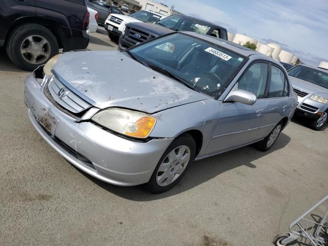 HONDA CIVIC EX 2002 with VIN 2HGES26822H572745 - Photo from auction