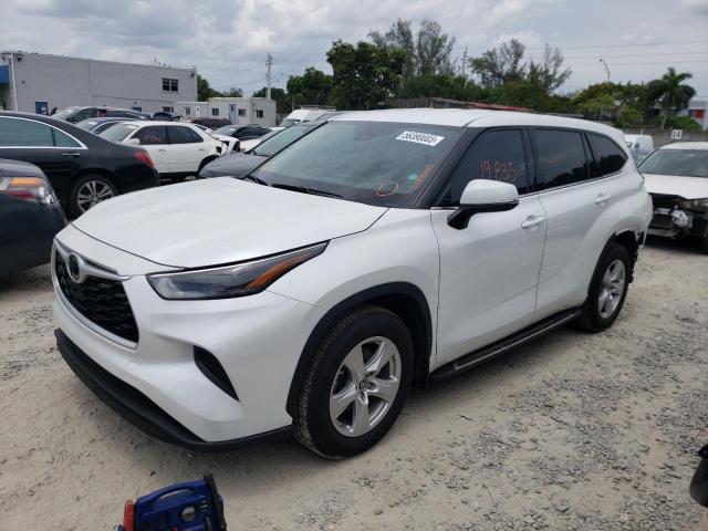 TOYOTA HIGHLANDER 2022 with VIN 5TDCZRBH4NS570257 - Photo from auction