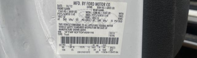 Photo 10 from auction – 2013 FORD F150 with VIN 1FTMF1EF7DFA59116