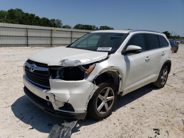 TOYOTA HIGHLANDER 2016 with VIN 5TDKKRFH8GS161840 - Photo from auction
