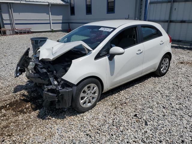 KIA RIO LX 2014 with VIN KNADM5A35E6350267 - Photo from auction