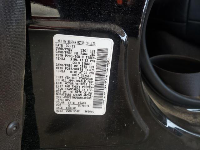 Photo 14 from auction – 2013 INFINITI FX37 with VIN JN8CS1MU5DM140705