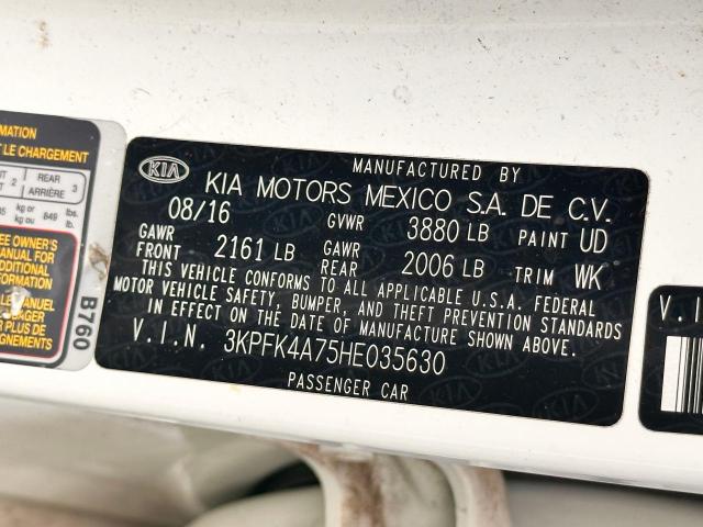 Photo 10 from auction – 2017 KIA FORTE LX with VIN 3KPFK4A75HE035630