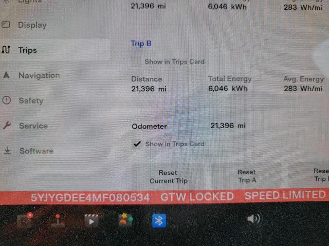 صورة رقم 9 من المزاد - 2021 TESLA MODEL Y مع VIN 5YJYGDEE4MF080534