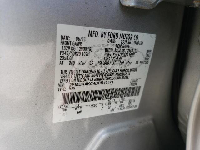 Photo 14 from auction – 2011 FORD EDGE LIMIT with VIN 2FMDK4KC4BBB49471