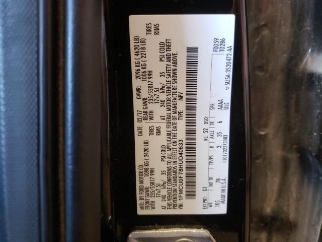 Photo 14 from auction – 2017 FORD ESCAPE S with VIN 1FMCU0F78HUD40633