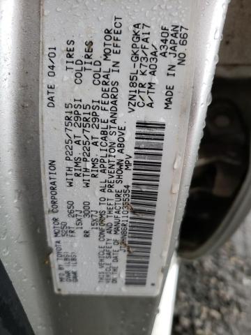 Photo 14 from auction – 2001 TOYOTA 4RUNNER SR with VIN JT3HN86R110355354