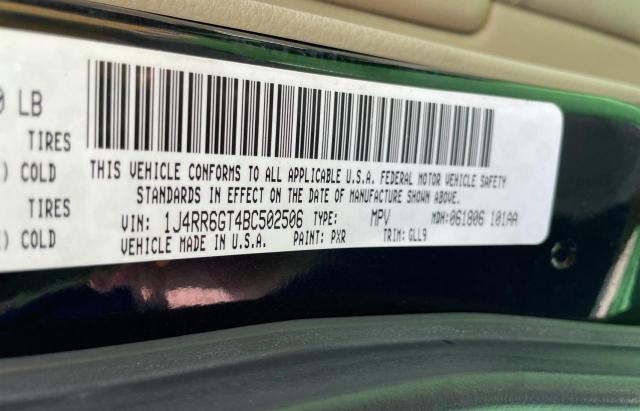 Photo 10 from auction – 2011 JEEP GRAND CHER with VIN 1J4RR6GT4BC502506