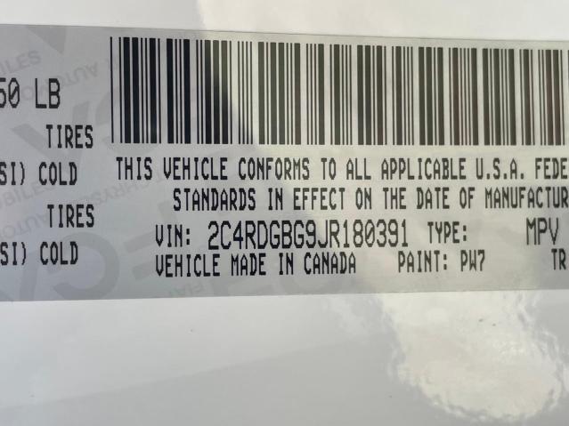 Photo 10 from auction – 2018 DODGE GRAND CARA with VIN 2C4RDGBG9JR180391