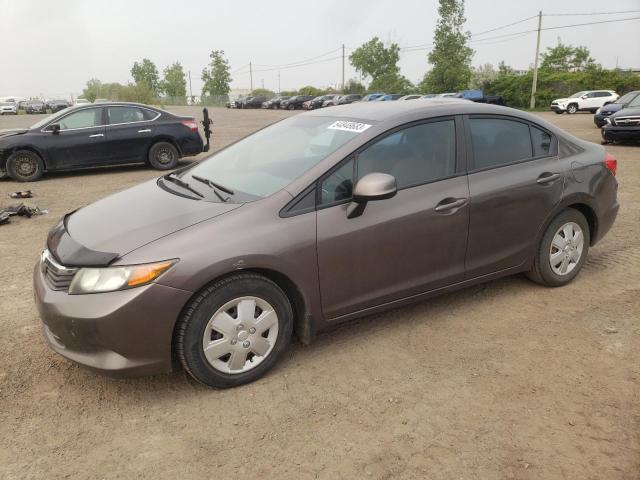 HONDA CIVIC LX 2012 with VIN 2HGFB2F40CH014136 - Photo from auction