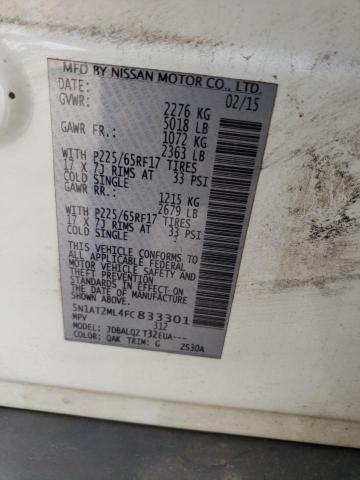Photo 14 from auction – 2015 NISSAN ROGUE S with VIN 5N1AT2ML4FC833301